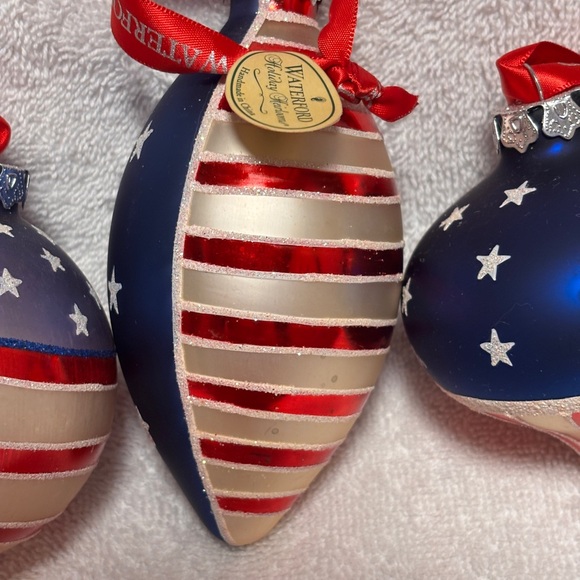 Waterford Holiday Ornament Set - Red, Blue, and White - Picture 5 of 6